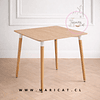 Mesa Cuadrada Eames Wood de Madera de Haya 80x80