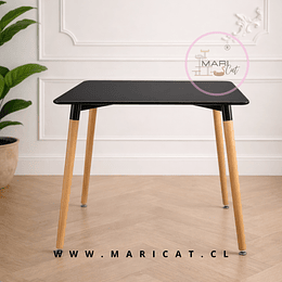 Mesa Eames Cuadrada MDF 80x80 cm Estilo Nórdico Moderno