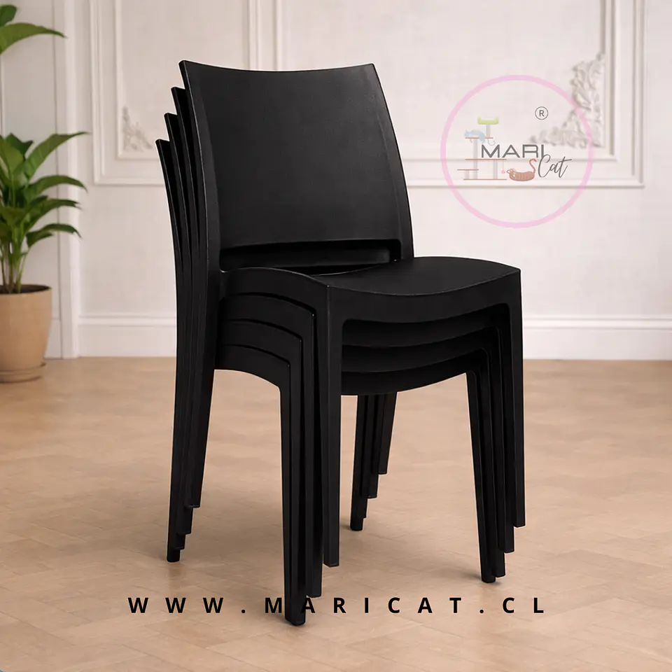 Silla Specto Niza de Polipropileno para Terraza – Black 6