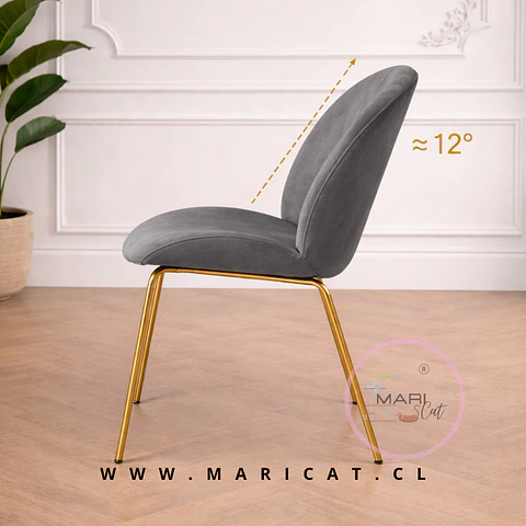 Silla Elegant Velvet Dorado – Living y Recepción