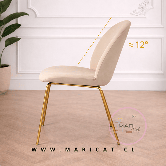 Silla Paris Velvet Gold Beige