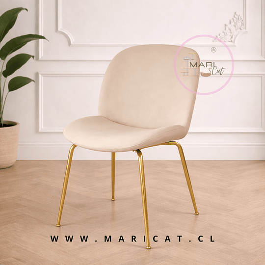 Silla Paris Velvet Gold Beige