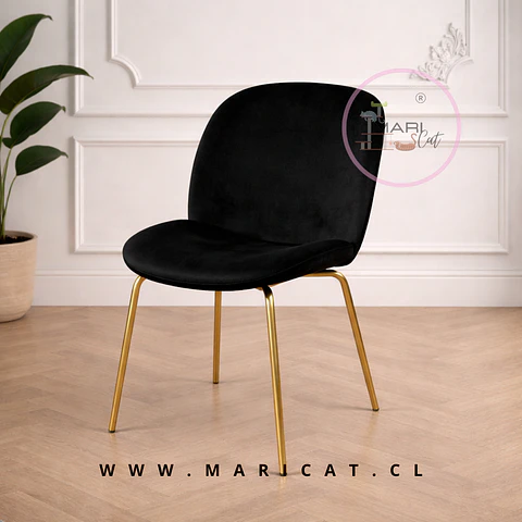 Silla Elegant Velvet Dorado – Living y Recepción