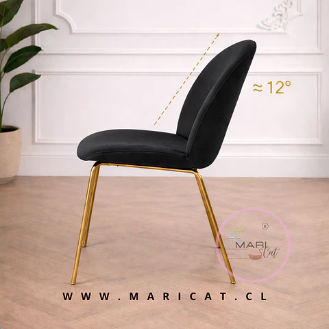 Silla Elegant Velvet Dorado – Living y Recepción