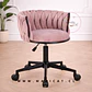 Silla escritorio King Black Giratoria velvet - oficina manicurista recepcion - Miniatura 1