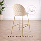 Taburete Bar Luxury Velvet Gold- Cocina restaurant - Miniatura 2