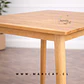 Mesa Vema Cuadrada 60x60 cm de Madera Natural – Diseño cafetería terraza - Miniatura 2