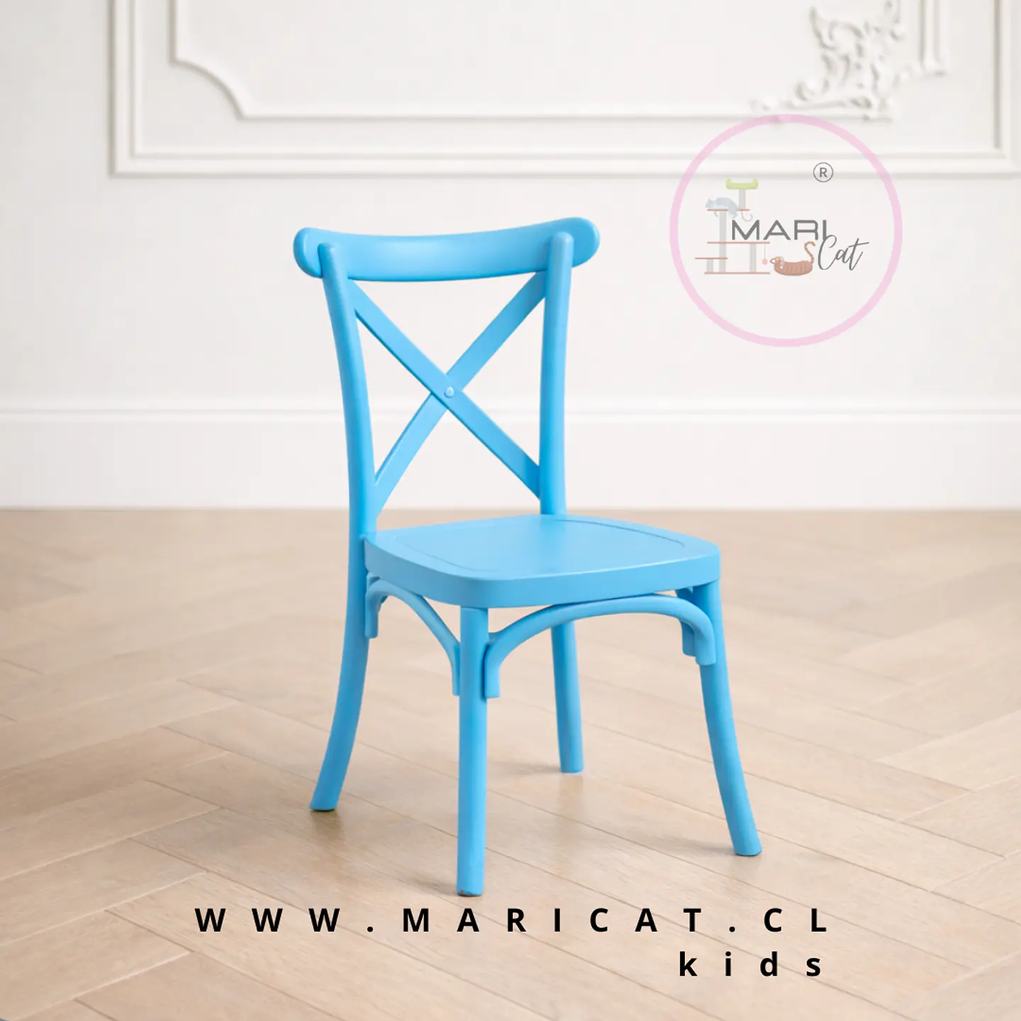Silla Danubio Crossback Apilable Kids Para Niños 2