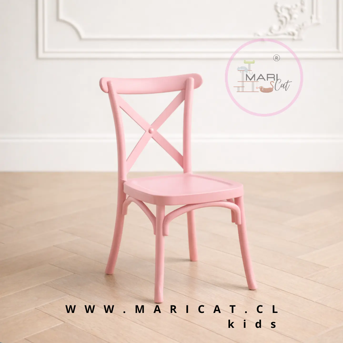 Silla Danubio Crossback Apilable Kids Para Niños 3