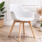 Butaca Eames Tulip Acolchada con Base de Madera - Miniatura 1
