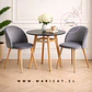 Comedor Redondo MDF 4 Sillas Nordic – Mesa 80cm - Miniatura 1