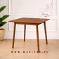 Mesa Vema Cuadrada 60x60 cm de Madera Natural – Diseño cafetería terraza - Miniatura 1