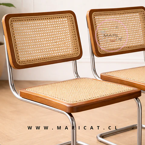 Silla Breuer Madera Plateado – Restaurante, Terraza y Eventos
