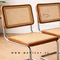 Packs de 2 Silla Breuer Madera Oscura y Rattan Silver - Miniatura 2