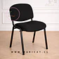 Silla ISO Negra Lino con Estructura Metálica - Miniatura 2