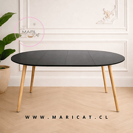 Mesa Expandible tres en uno Black MDF Black