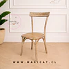 Silla Luisa Madera Vintage – Silla Interior Clásica para Comedor, Cocina o Restaurante 