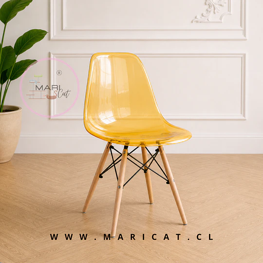 Silla Eames Transparente Colores