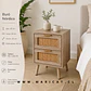 Velador 2 Cajones MDF Mesh – Estilo Moderno - Miniatura 2