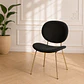 Silla Elegant Velvet Negra – Living y Recepción - Miniatura 2