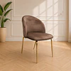 Silla Velvet Gold/ comedor living restaurant