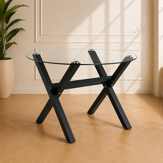 Mesa Redonda comedor Chile Cross Black/ comedor 