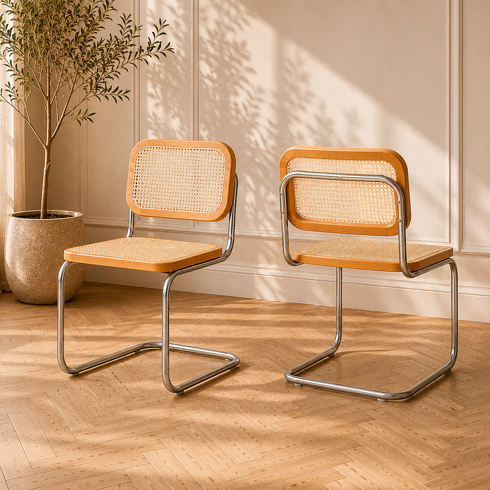Silla Breuer Metal Plateado – Restaurante, Terraza y Eventos 4