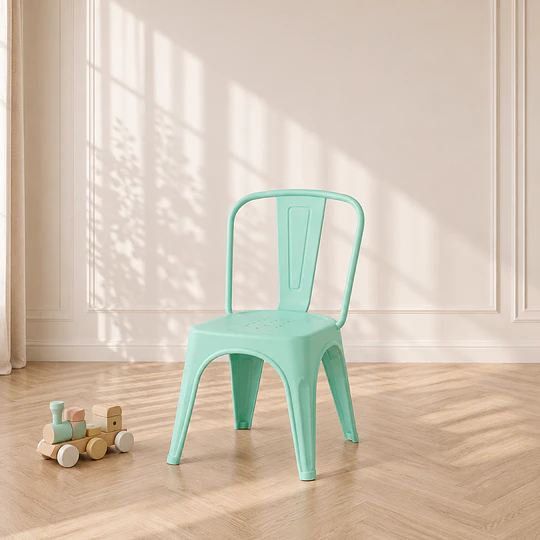 Silla Tolix Polipropileno apilable infantil Kids Resistente, Apilable y Segura para Niños / comedor de niños sala cuna 
