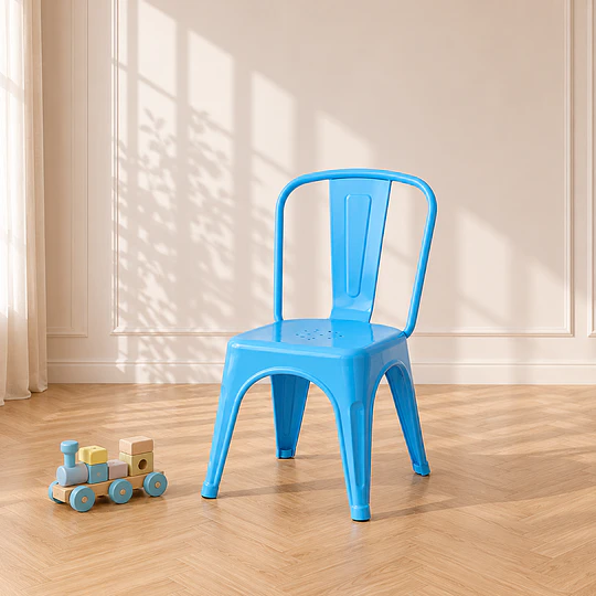 Silla Tolix Polipropileno apilable infantil Kids Resistente, Apilable y Segura para Niños / comedor de niños sala cuna 