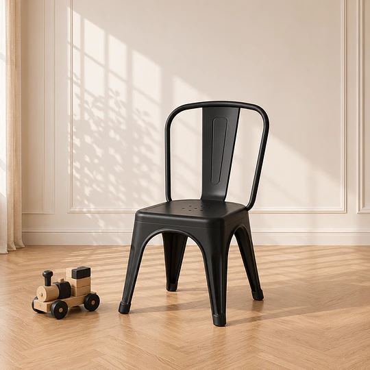 Silla Tolix Polipropileno apilable infantil Kids Resistente, Apilable y Segura para Niños / comedor de niños sala cuna 