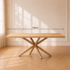 Mesa rectangular warwick madrid argo mdf metal/ comedor reunion restaurant 