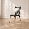 Silla Windsor de polipropileno paras de madera comedor o restaurant