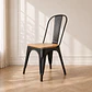 Silla Tolix Madera Negro – Restaurante, Terraza y Eventos - Miniatura 2