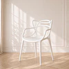 Silla Masters de Polipropileno Apilable Unicolor – Diseño Contemporáneo/ Terraza comedor restaurant
