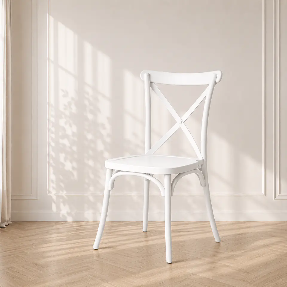 Silla Danubio Crossback Polipropileno Blanco 1