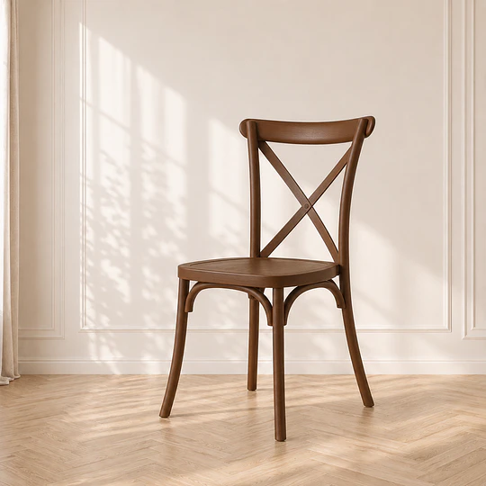 Silla apilable Danubio Crossback polipropileno Cafe restaurante comedor terraza