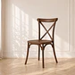 Silla Apilable Danubio Crossback Polipropileno Café- comedor terraza restaurante - Miniatura 3