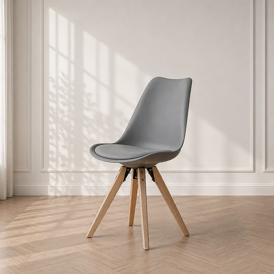 Silla Tulip Nordic cooper polipropileno con cojin /silla comedor reunion restaurante moderna