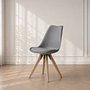 Silla Tulip Nordic cooper polipropileno con cojin /silla comedor reunion restaurante moderna