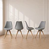 Silla Elegant Eco Cuero Café