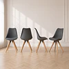 Silla Elegant Eco Cuero Café