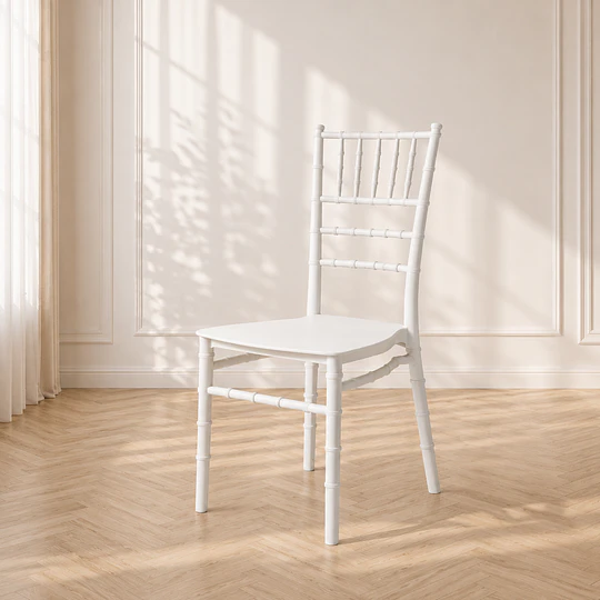 Silla Chiavari Polipropileno Apilable/ terraza eventos restaurant