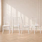 Pack de 4 Sillas Chiavari Tiffany Pu Apilable - Miniatura 1