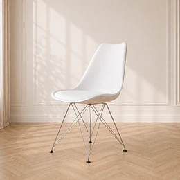 Silla Tulip Eiffel alta resistencia y con cojin/ Terraza o comedor