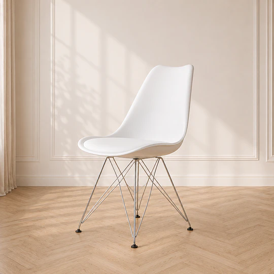 Silla Tulip Eiffel alta resistencia y con cojin/ Terraza o comedor