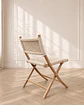 Pack 4 Silla Nido Plegable de Madera Natural Tejida - Miniatura 2