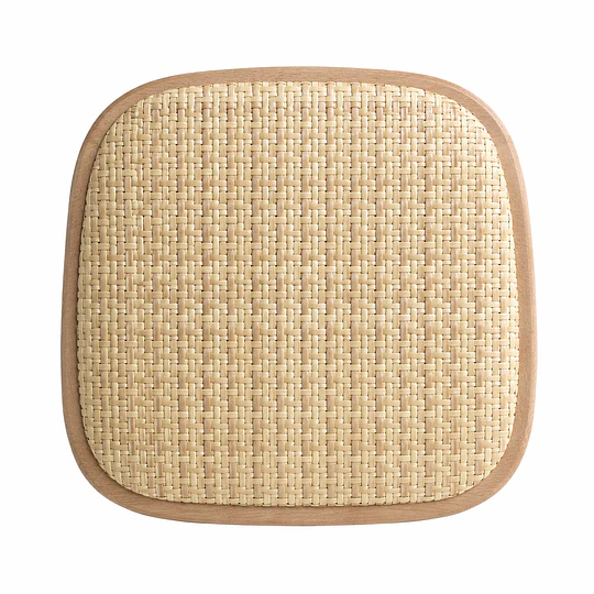 Pack 4 Silla Crossback Madera Yute vintage Comedor Restaurante Cafetería