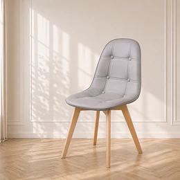 Silla Capitone York Tulip ecocuero Comedor 