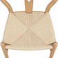 Taburete Bar Wishbone Tejido Natural Madera-Cocina Restaurant - Miniatura 4