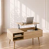 Mesa de Centro Elevable Multifuncional Wood MDF Living terraza recepcion